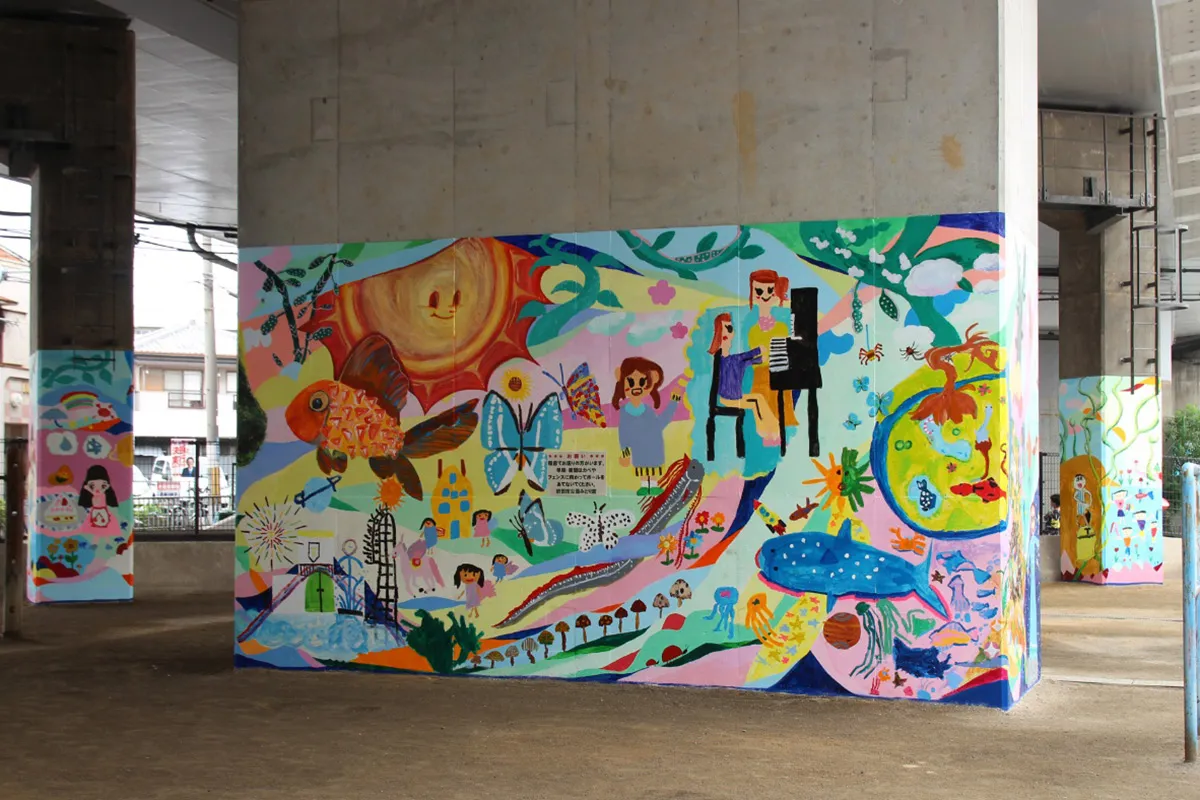 高架橋下の塗装が未来を創る